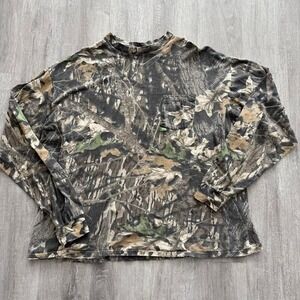 Mossy oak men's medium longsleeve camo hunting shirt